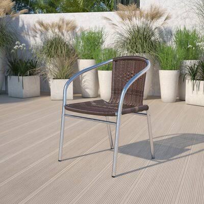 Brown Stacking Patio Dining Chair L885127