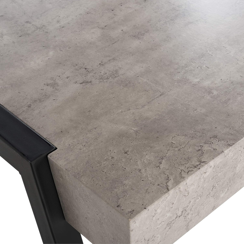 Light Grey and Black Coffee Table A25825