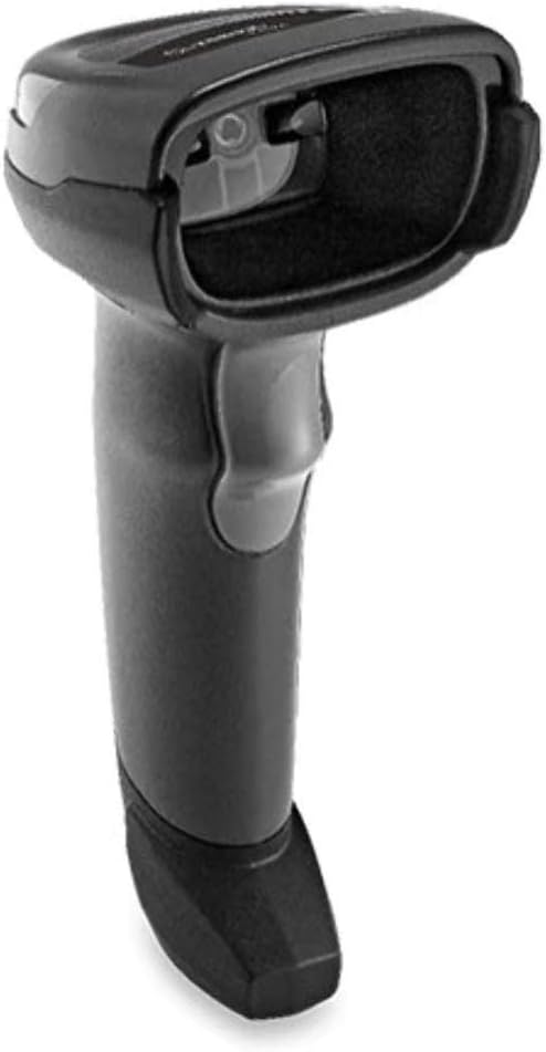 Black Corded Handheld Standard Range Imager Kit with Stand and Shielded USB Cable S4807