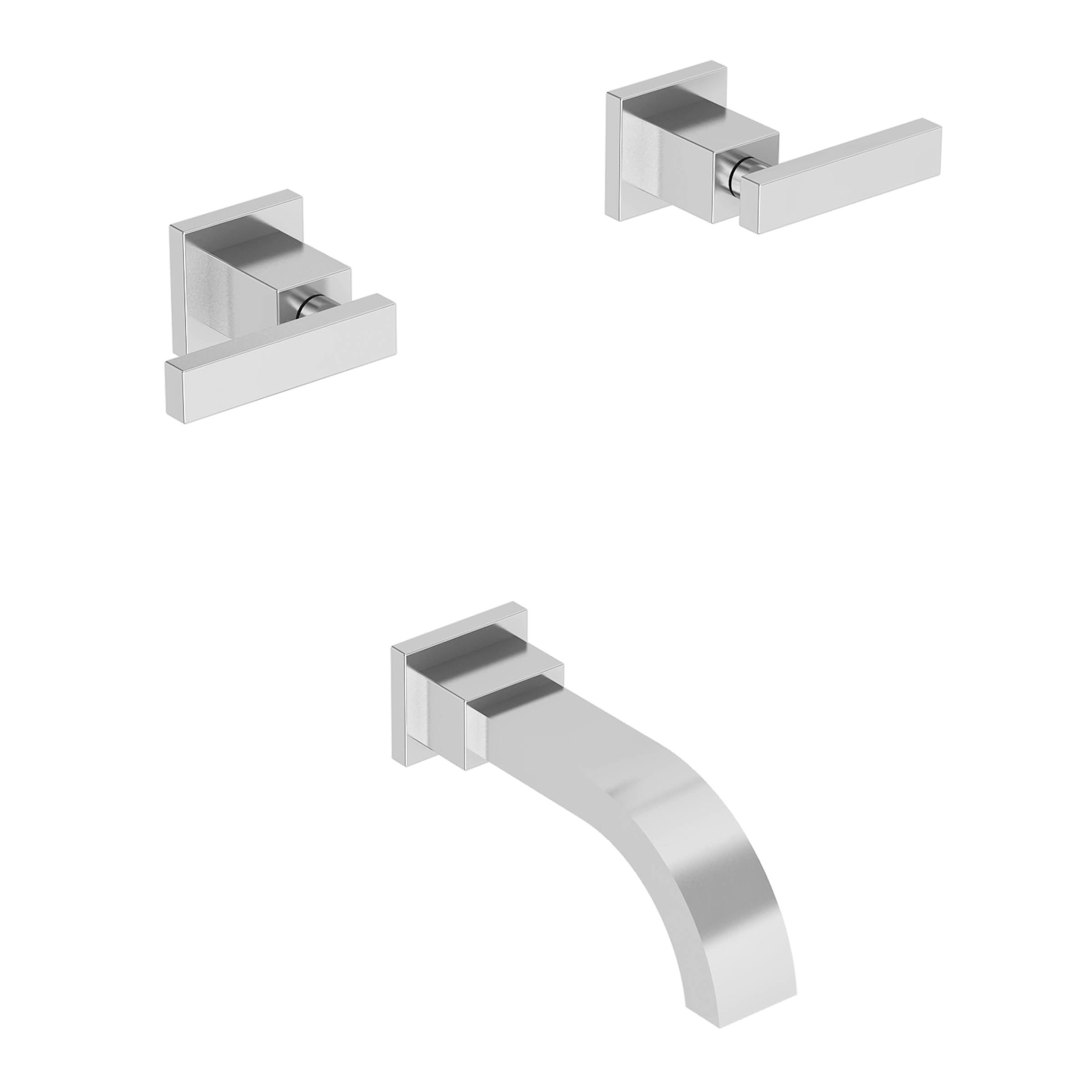 Flat Black Wall Mount Tub Faucet I235426