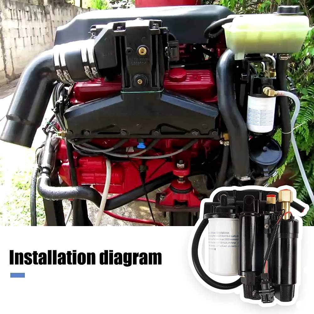 Electric Fuel Pump Assembly Compatible with Volvo Penta 4.3GXI 5.0GXI 5.7GI Replace 21608511 21545138 A318