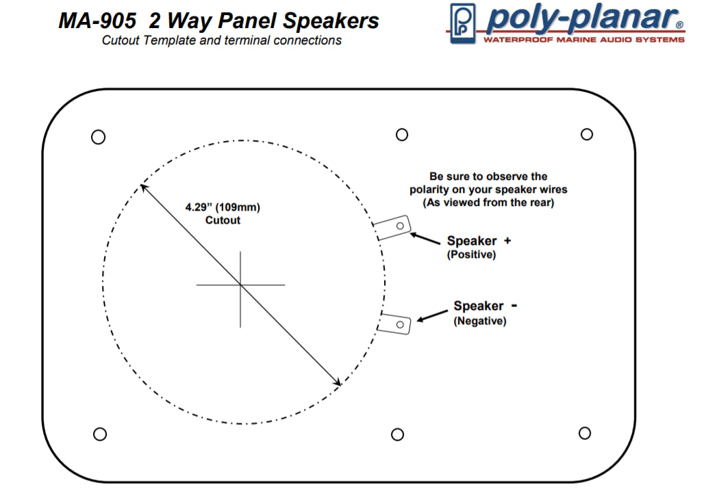 Black Panel Speaker Pair X5438