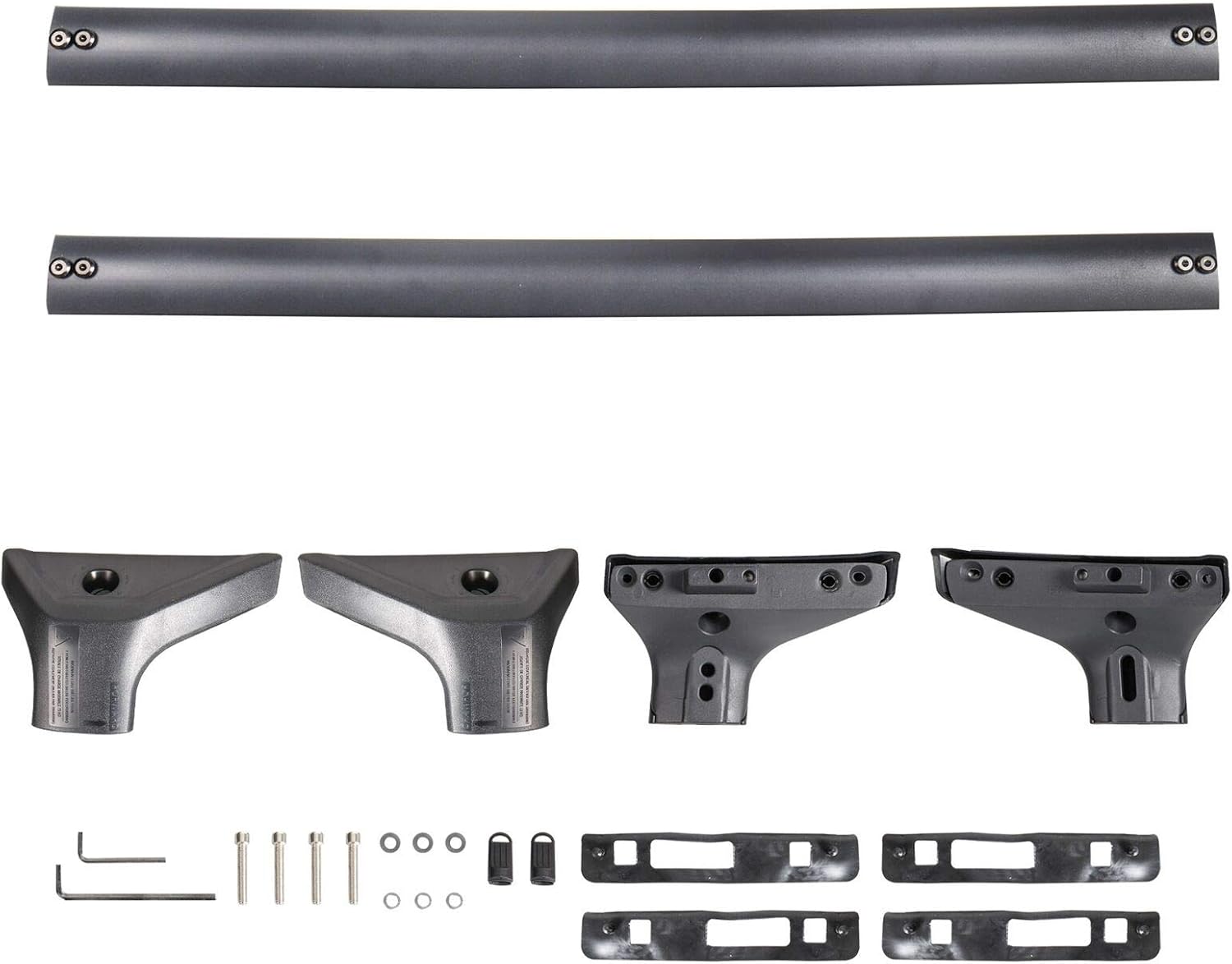 Roof Rack Cross Bars for Toyota RAV4 2019 2022 Aluminum Black P732