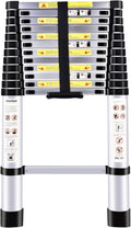 Telescopic Folding Aluminum Extension Ladder 12.5Ft/3.8M M505
