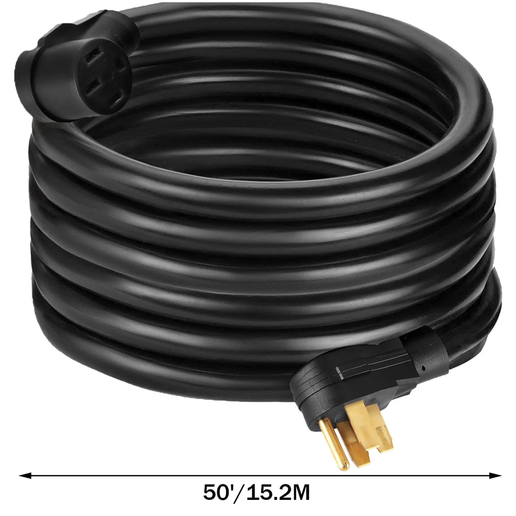 50ft 40 Amp AWG8 RV Extension Cord with Grip Handles D2902
