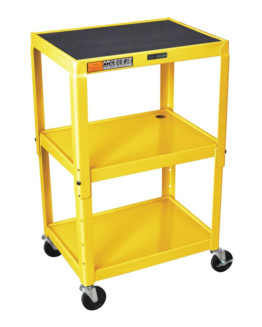 Three Shelves Height Adjustable Steel A/V Cart T200