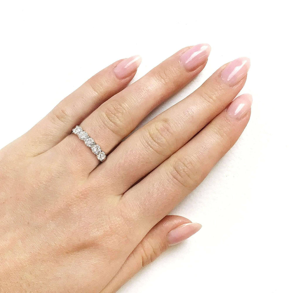 14K Yellow Gold Moissanite Bridal Wedding Band C125732