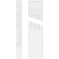 Fluted PVC Pilaster with Decorative Capital & Base (Pair) R438564
