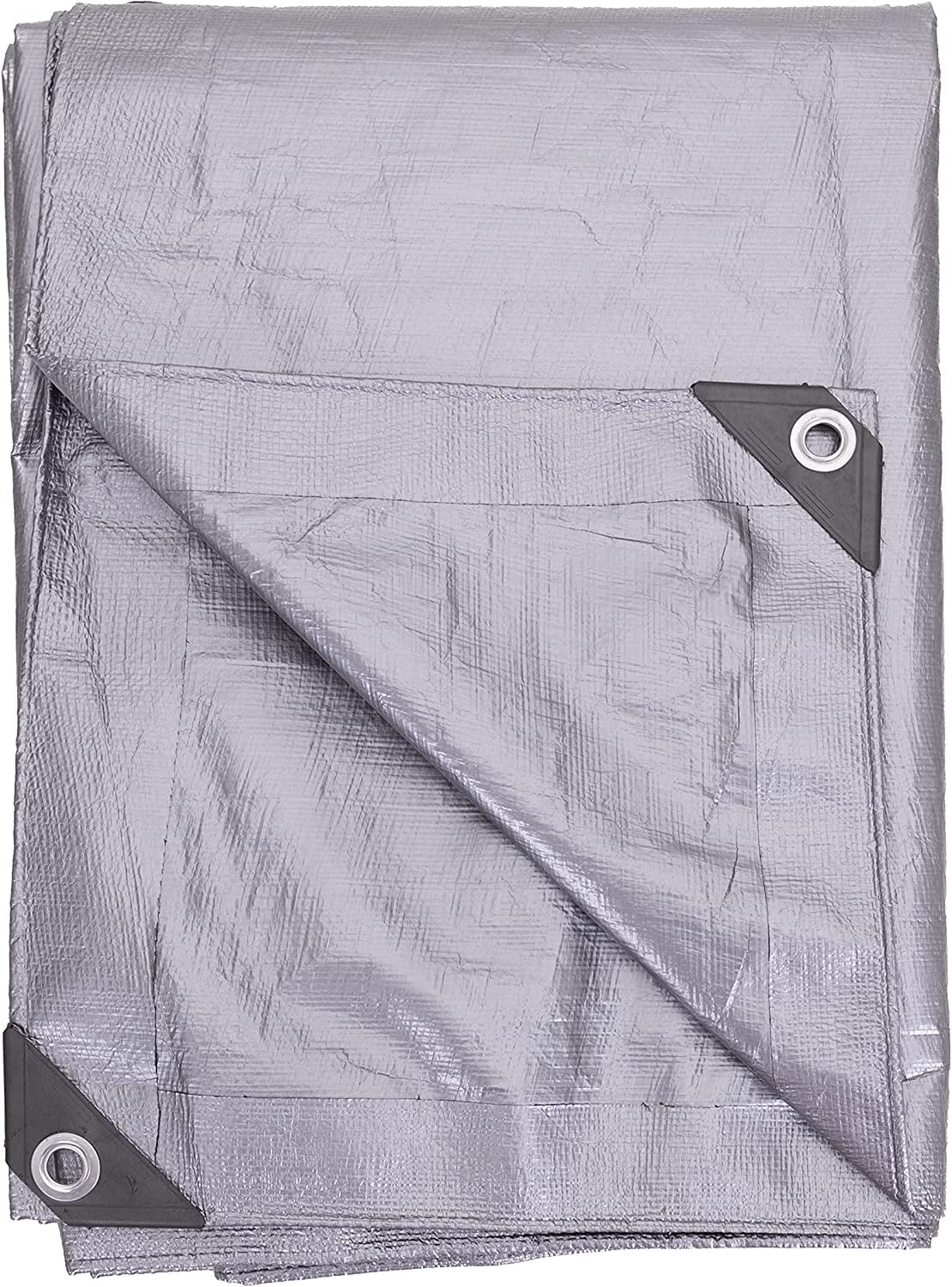 Heavy-Duty 10-mil Silver Poly Tarp C55132