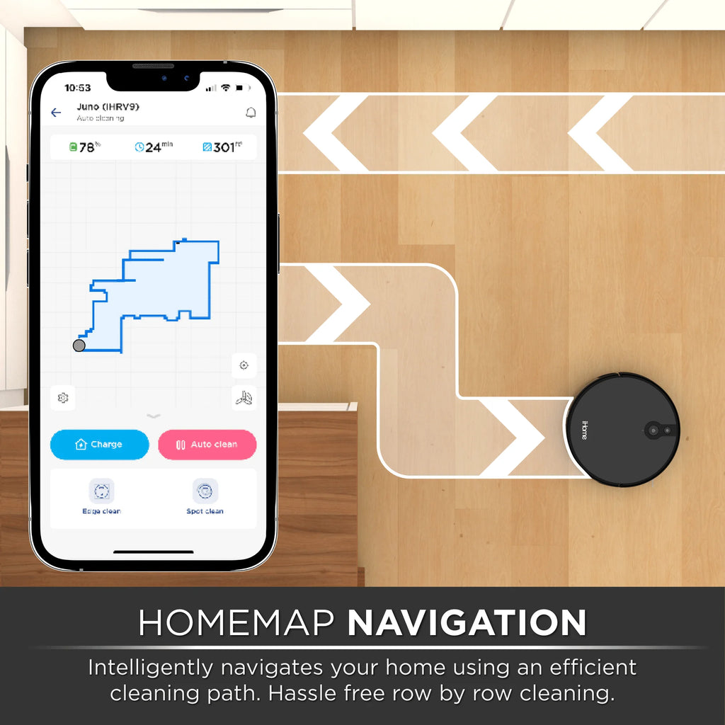 Robot Vacuum with Mapping Technology, 120 Min Runtime J632557