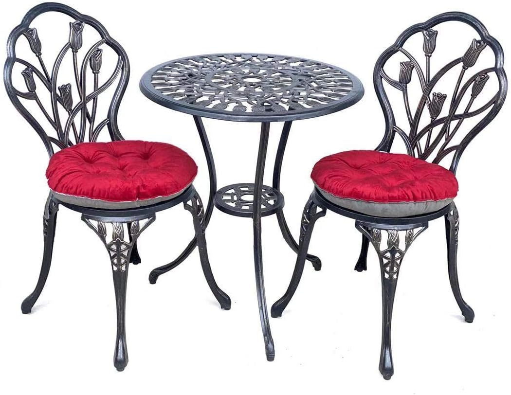5 Pc Cast Aluminum Patio Bistro Table Set R297