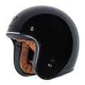 3/4 Motorcycle Helmet, Gloss Black, X-Large N597