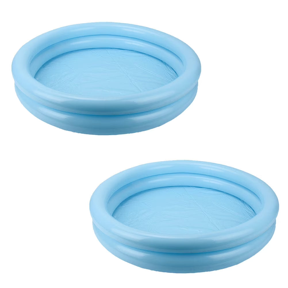 2 Pcs Plastic Sandbox Tray Swimming Pool Toys C3625