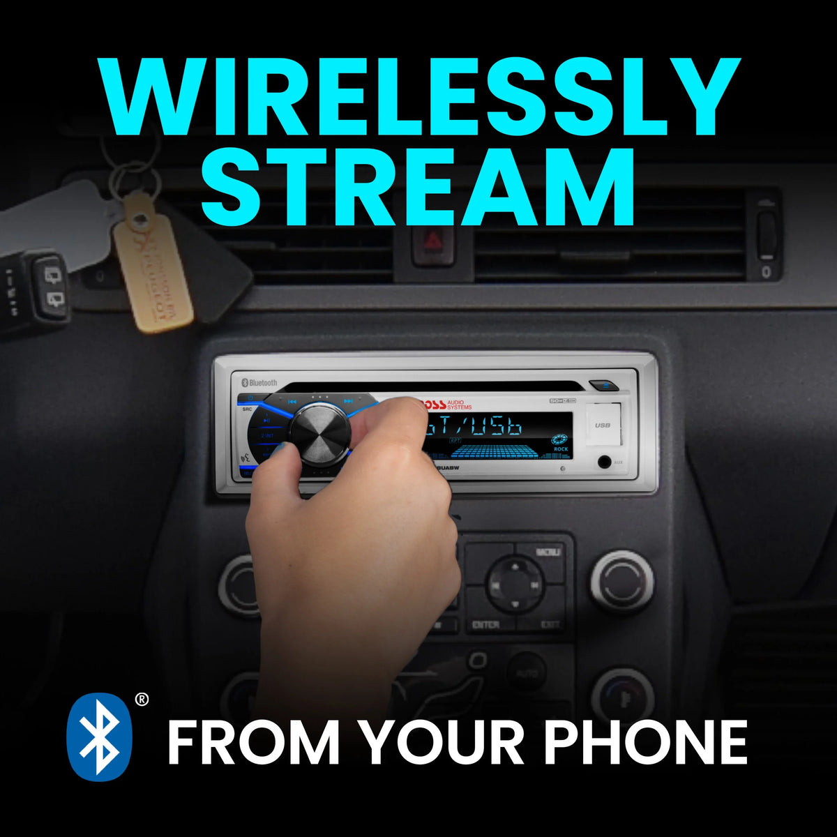 Marine Receiver Speakers with Bluetooth CD USB L38958