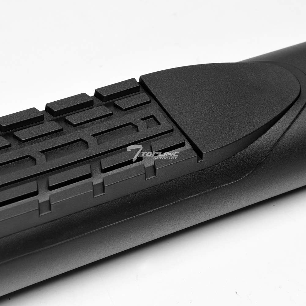 Oval Matte Black Side Step Nerf Bars Running Boards R29863