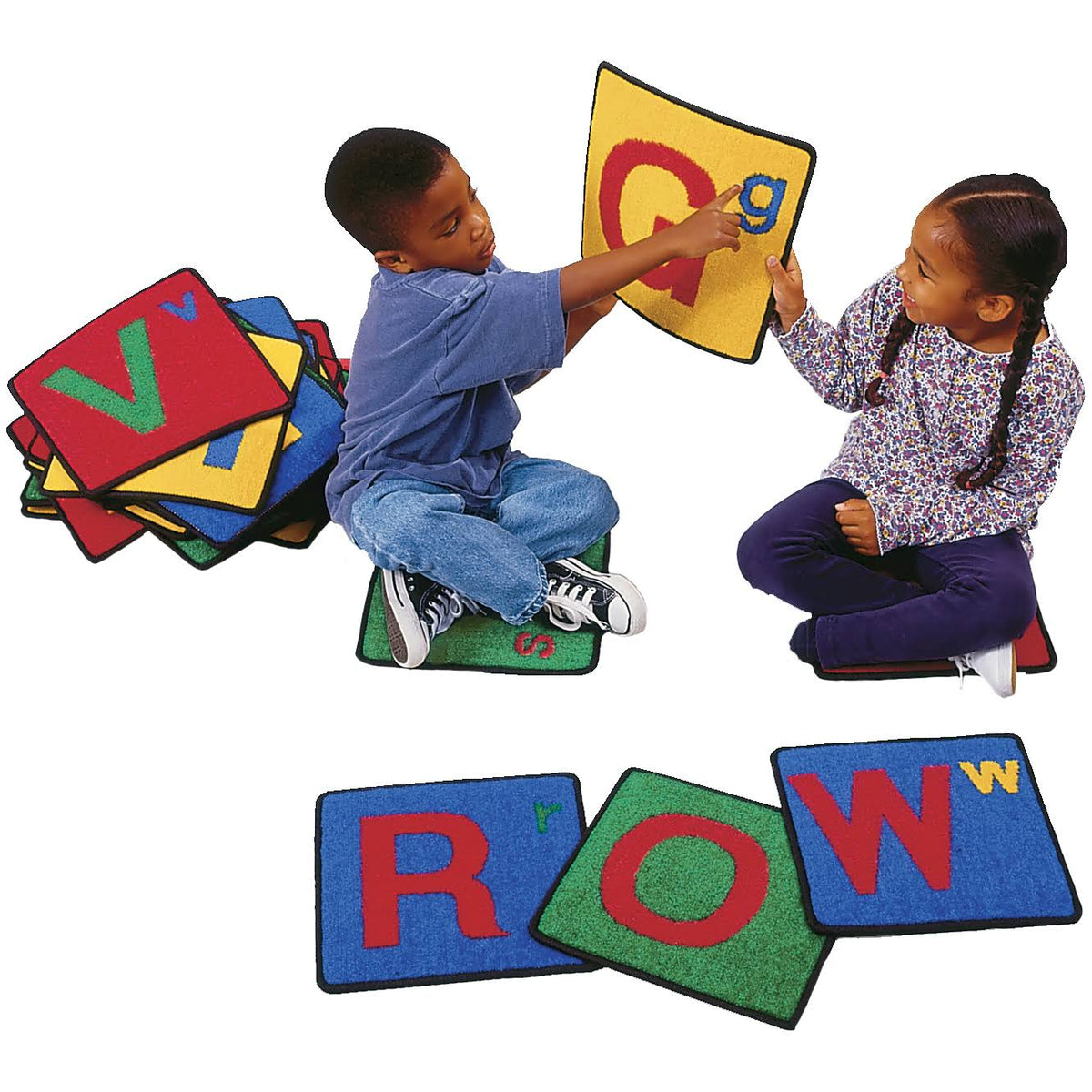 Alphabet Squares Carpet, Set of 26 A895