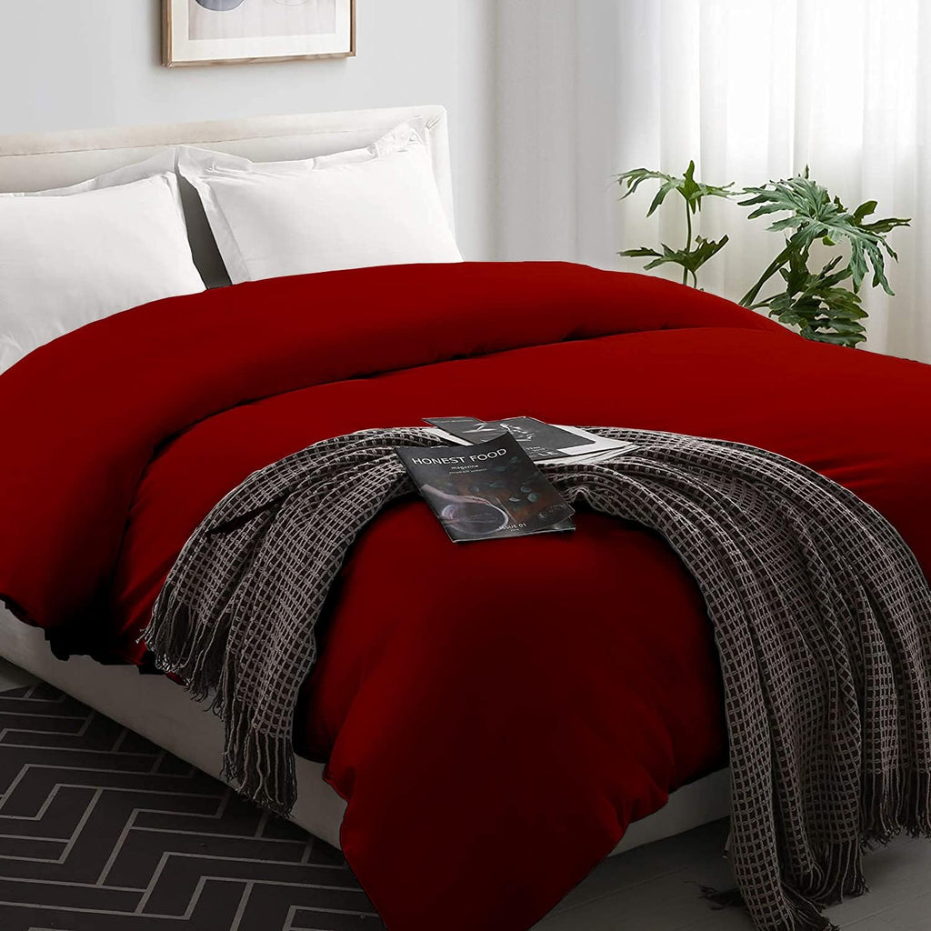 Silver Grey Striped King Duvet Cover with Zipper Closer Q60129