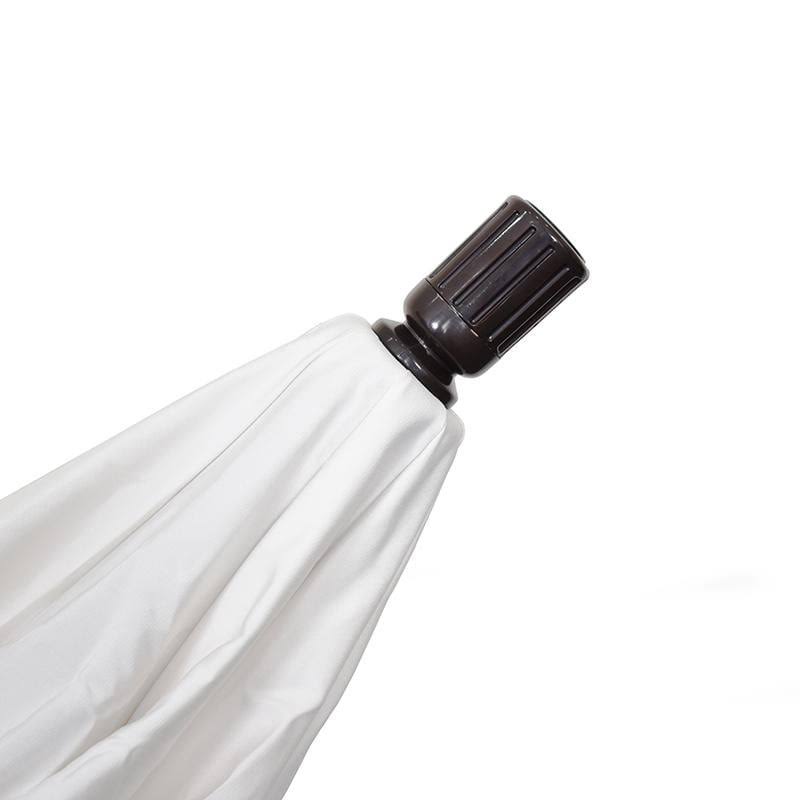 9 ft. Patio Umbrella with Stone Black Aluminum Pole D447651