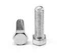M10 x 1.50 x 35 mm Coarse Thread DIN 933 Class 8.8 Hex Cap Screw Medium Carbon Steel Zinc Plated Pk 300 K63336