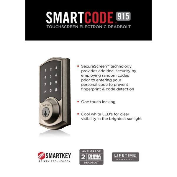 Touchscreen Electronic Deadbolt J7839