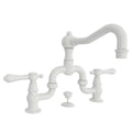 White Chesterfield Bridge Bathroom Faucet H47959