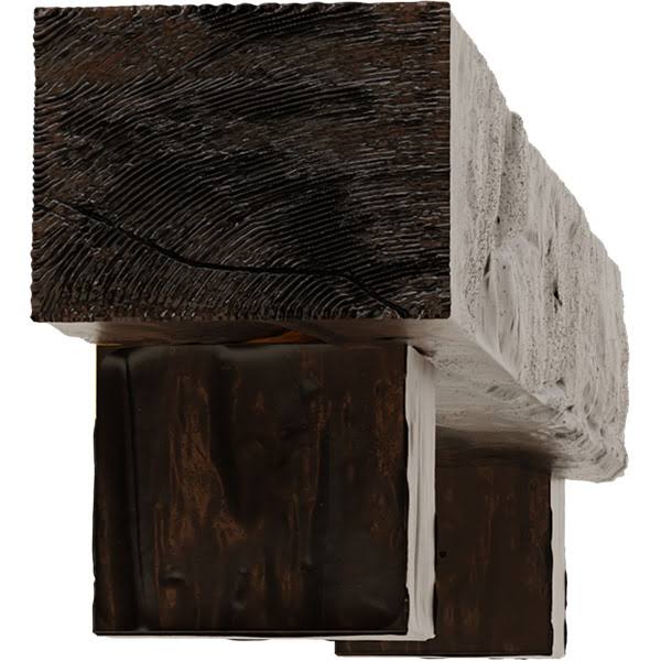 Riverwood Faux Wood Fireplace Mantel Kit with Alamo Corbels A63377