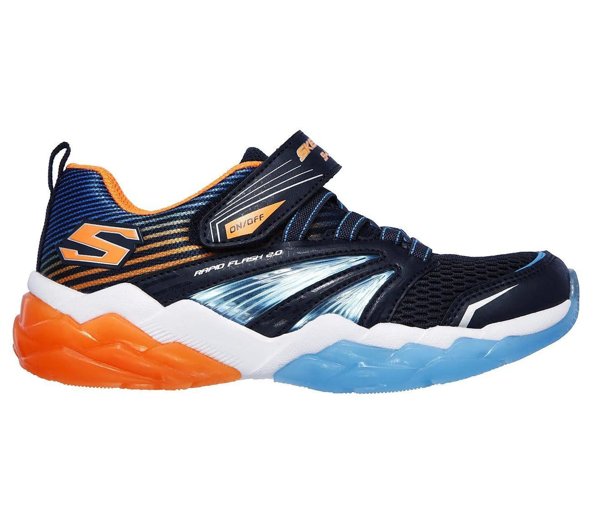 Navy Orange S Lights Rapid Flash 2.0 Sneakers D447777