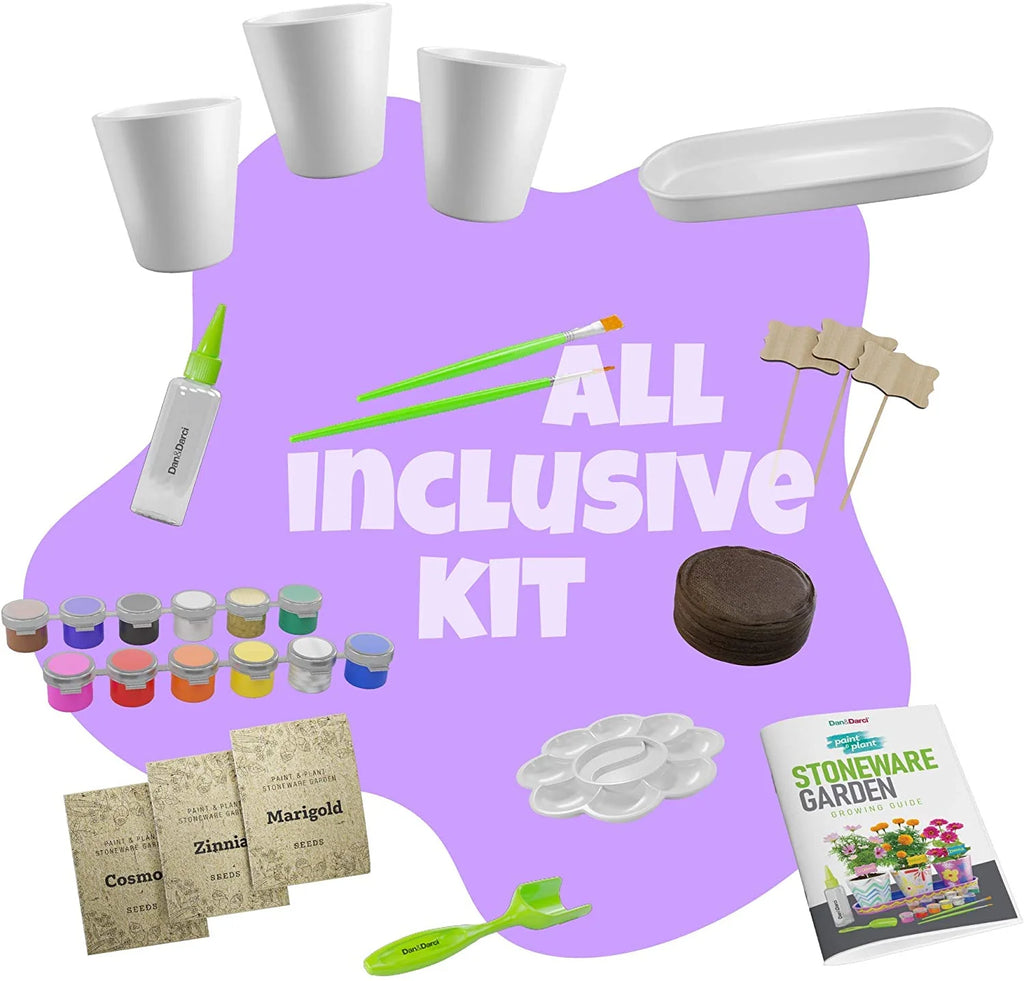 Paint & Plant Stoneware Flower Growing Kit E1338