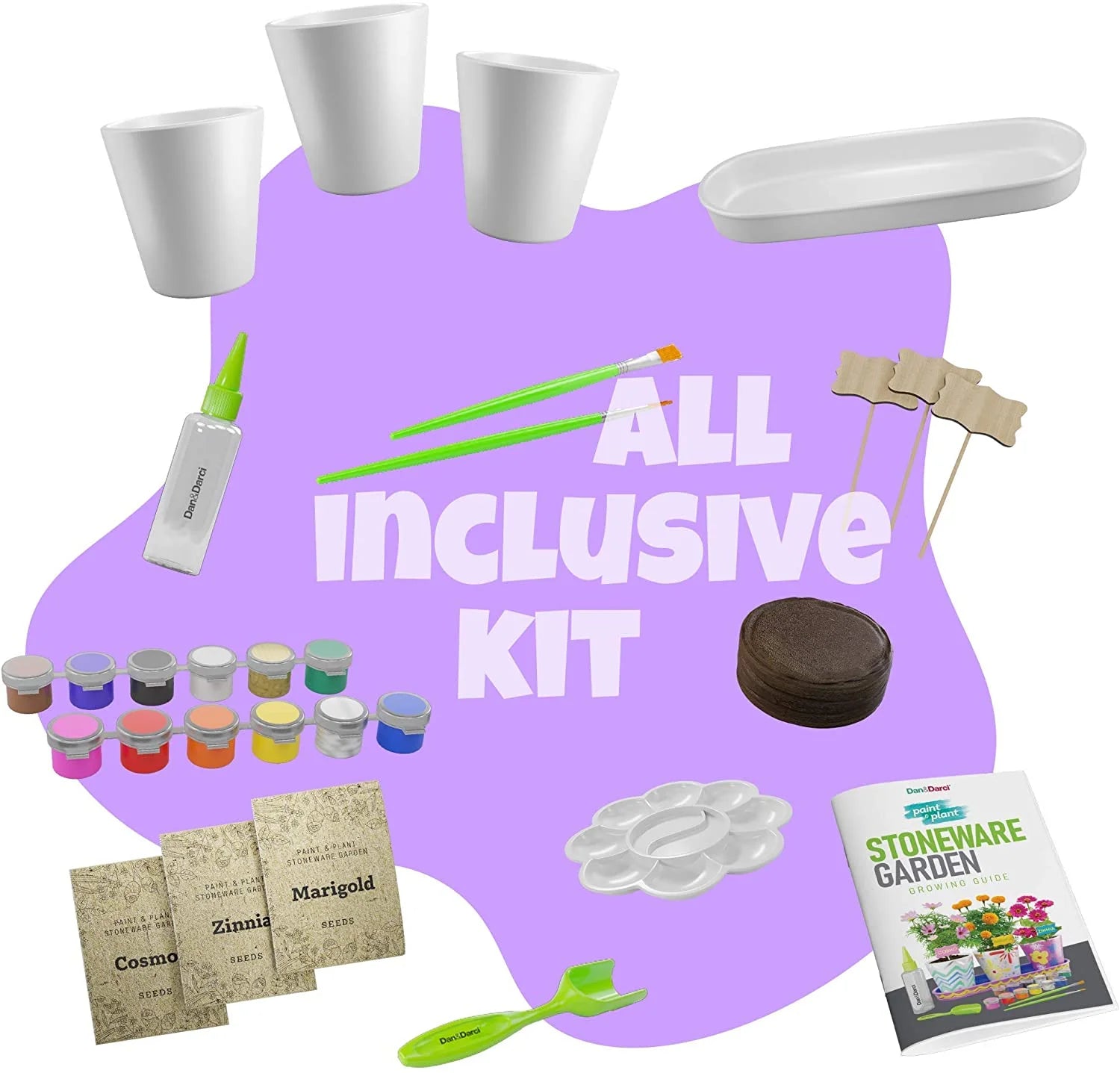 Paint & Plant Stoneware Flower Growing Kit E1338