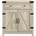 White Oak Barn Door Accent Cabinet K7034