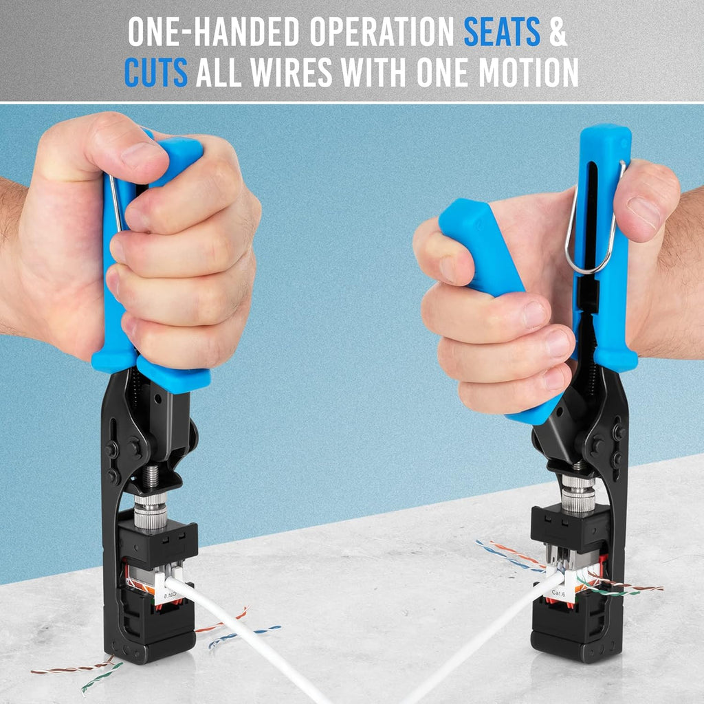 Speed Termination Tool Kit with 20 Cat6/5e Keystone Jacks I972919
