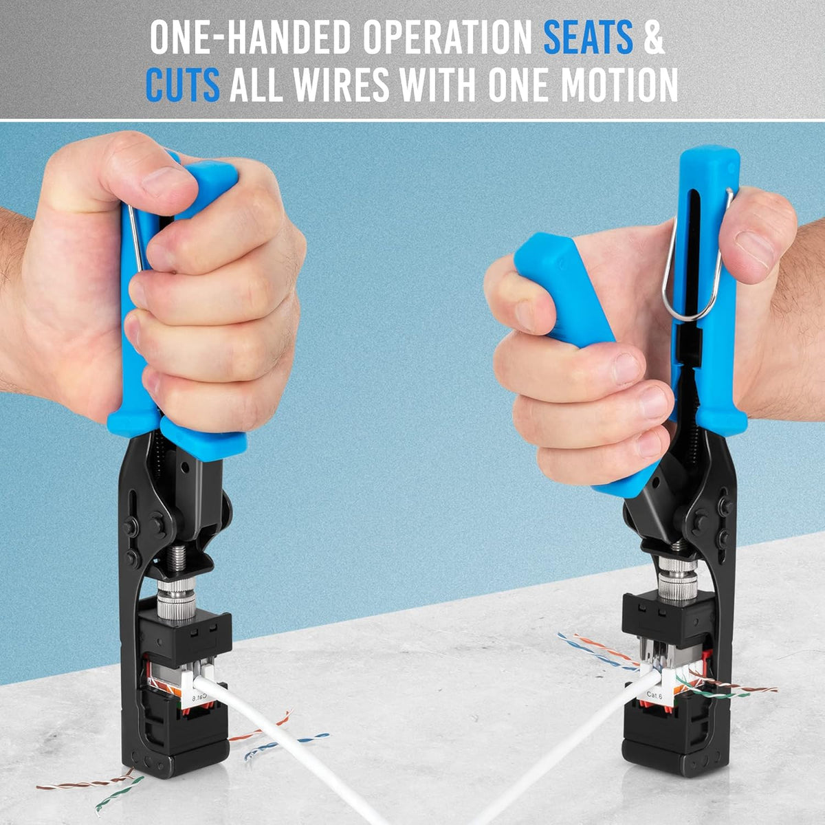 Speed Termination Tool Kit with 20 Cat6/5e Keystone Jacks I972919