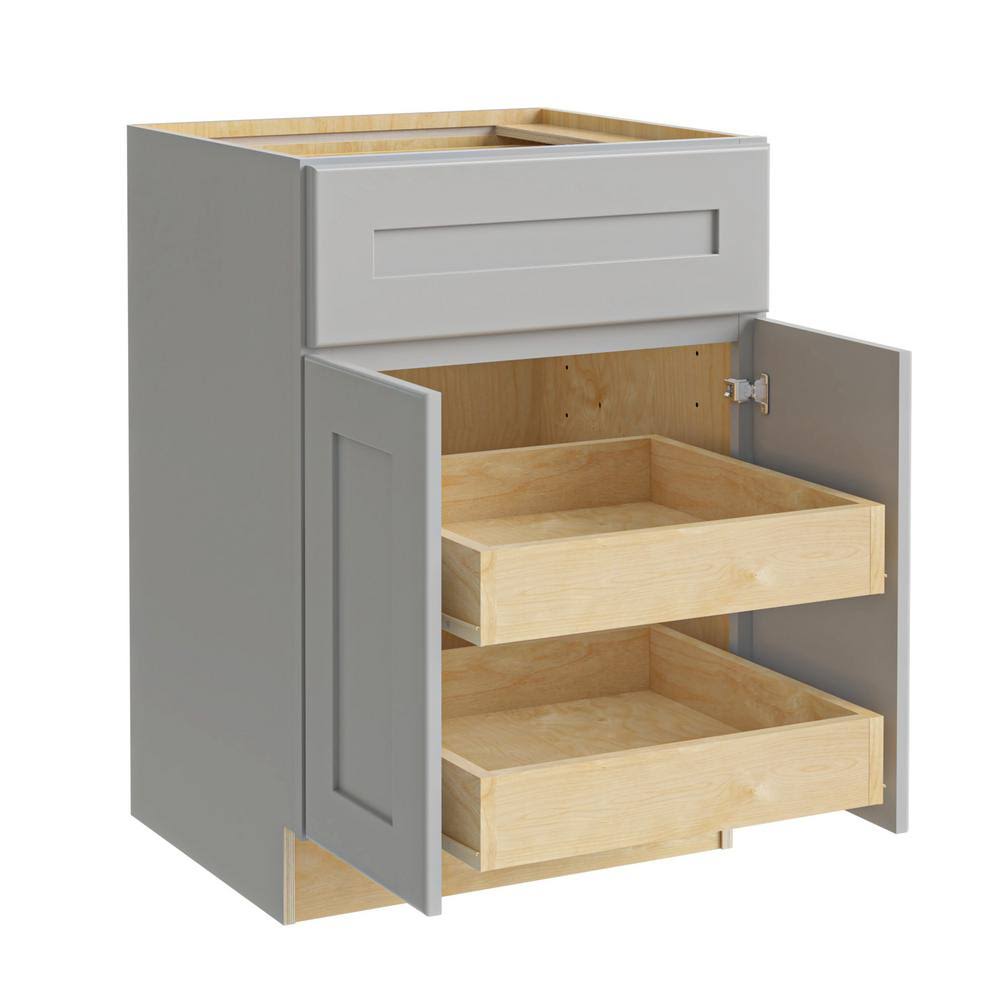 Plywood Shaker Base Kitchen Cabinet 2 Rollouts Soft Close R349