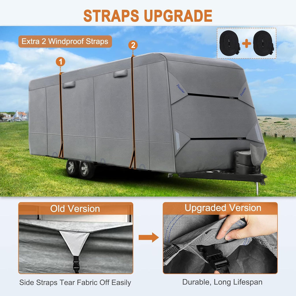 Heavy Duty 5 Layers Anti-UV Travel Trailer Cover E907