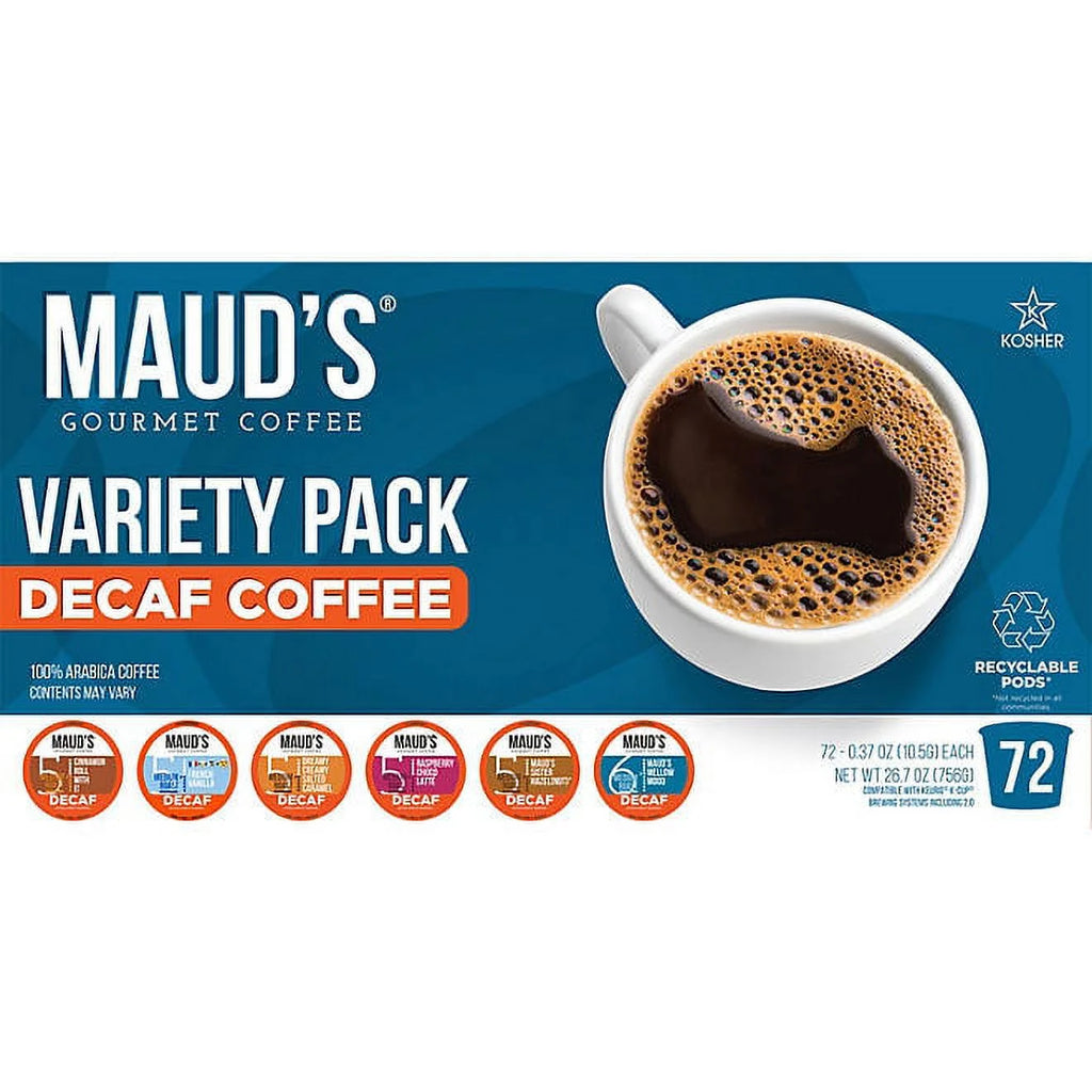 Decaf Gourmet Coffee Single Serve Cups, Variety Pack (72 ct.) G924563