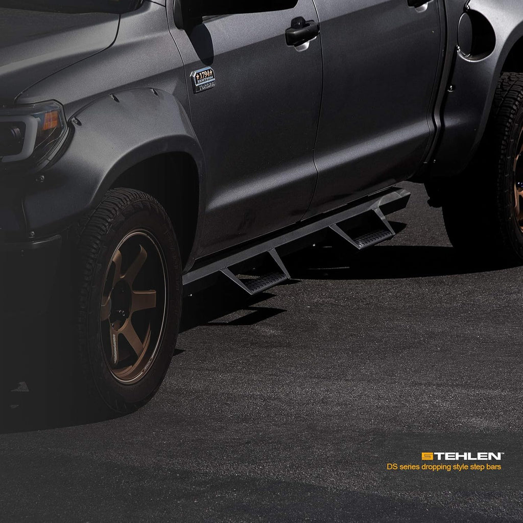 Matte Black Nerf Bars Running Boards for Ford F150 SuperCrew Cab U794