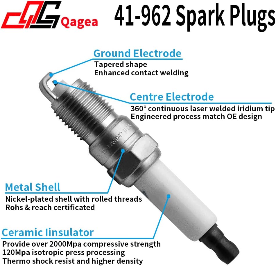 Spark Plugs and Spark Plug Wires Pack of 2 Q8104