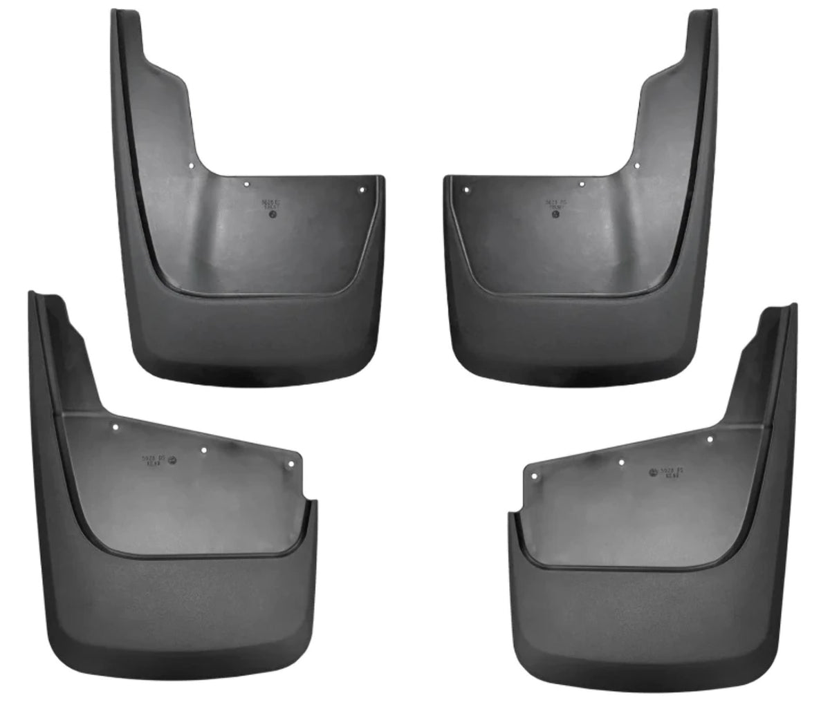 Black Front and Rear Mud Guards O9607