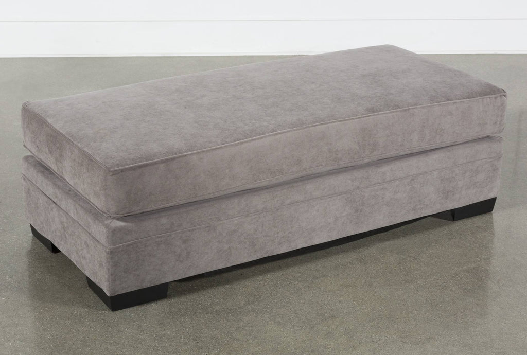 Charcoal Fabric Cocktail Ottoman A46425