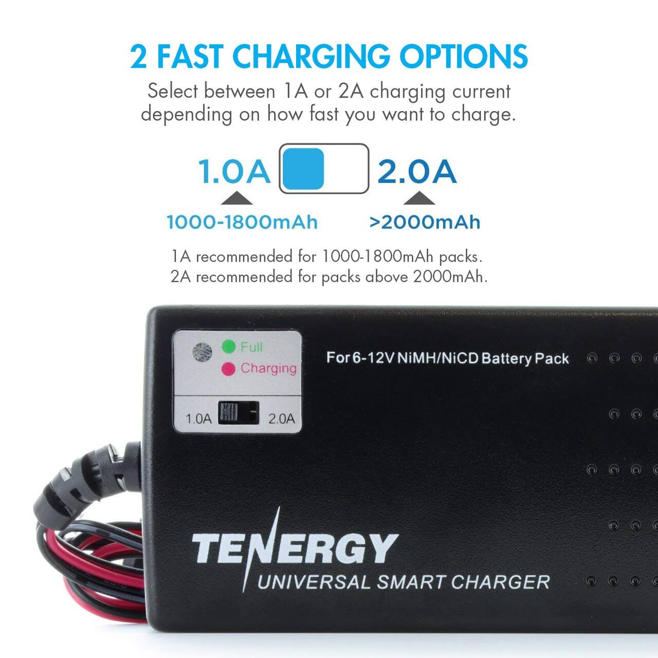 Combo: Universal Smart Charger 6V - 12V + 2 Pcs 7.2V NiMH 3800mAh Battery Packs W6521