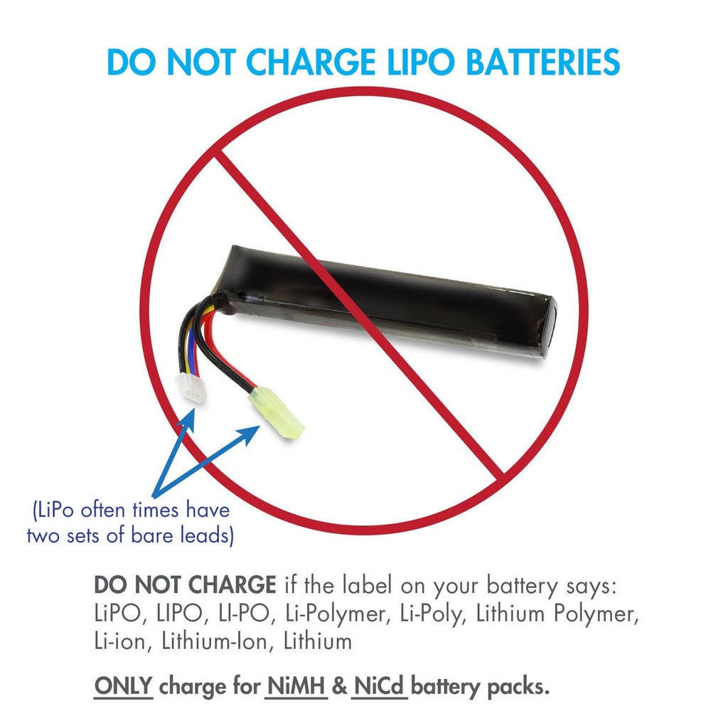 Combo: Universal Smart Charger 6V - 12V + 2 Pcs 7.2V NiMH 3800mAh Battery Packs W6521