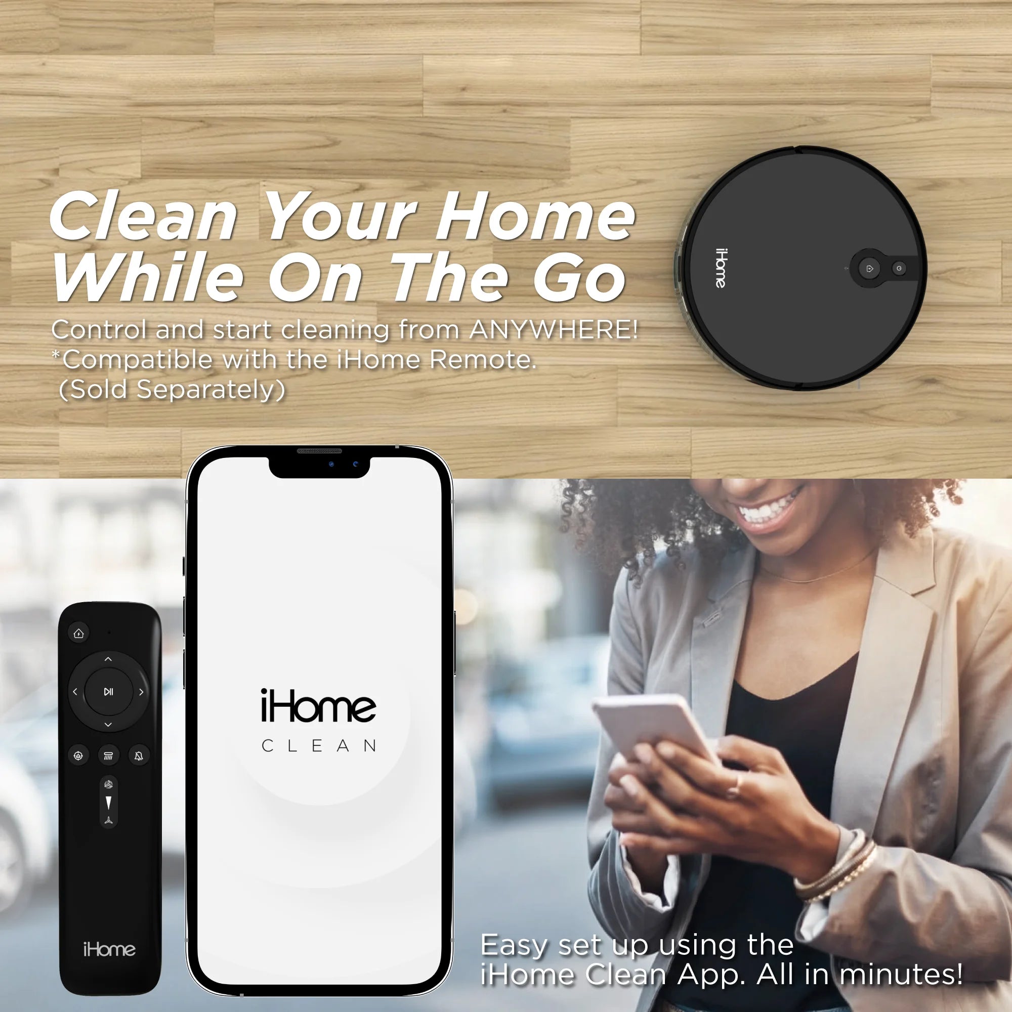 Robot Vacuum with Mapping Technology, 120 Min Runtime J632557