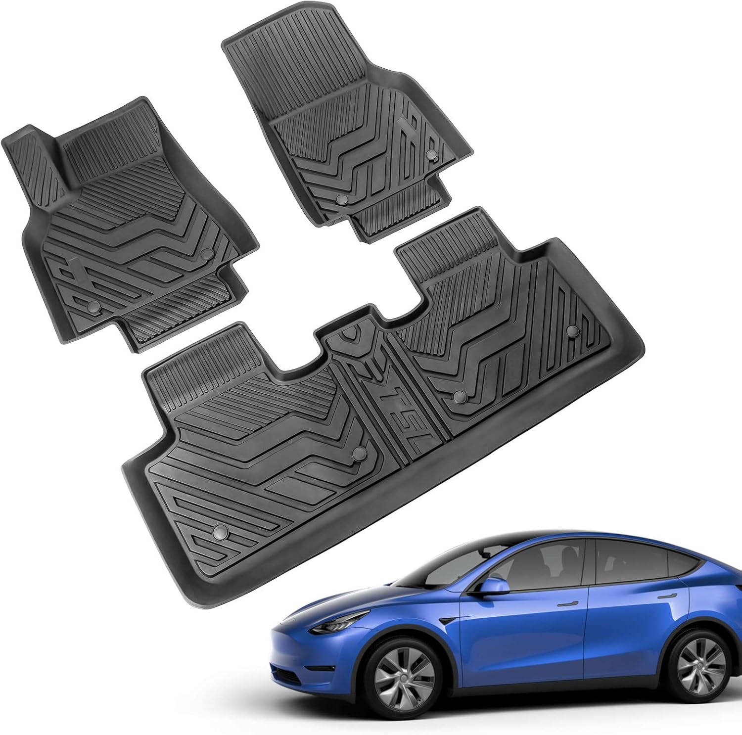 Tesla Model Y 5-Seater Trunk Mats Floor Mats Cargo Liner T96315