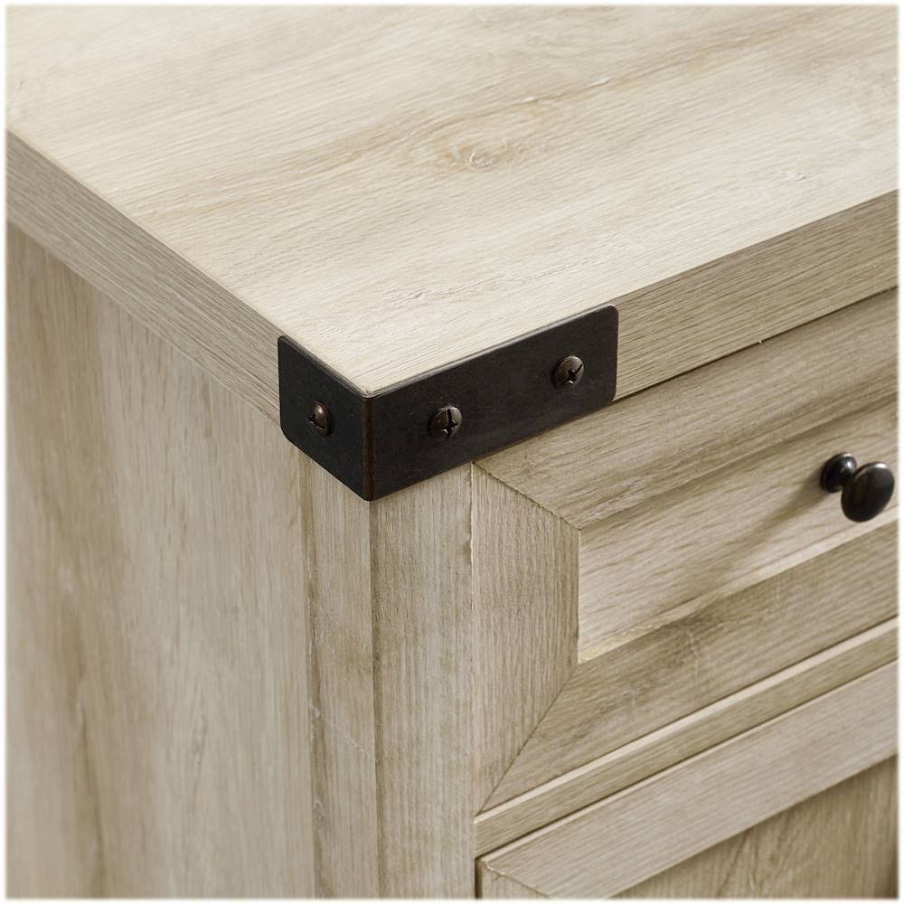 White Oak Barn Door Accent Cabinet K7034