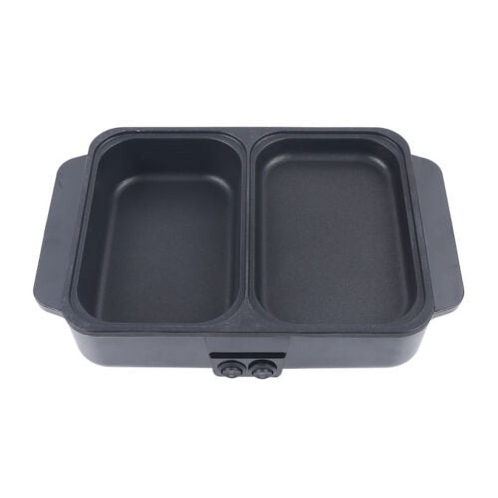1200W Portable 2 in 1 Hot Pot Barbecue Grill Non-Stick Pan Z494