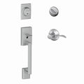 Century Single Cylinder Handleset with Accent Lever, Satin Chrome, Left Hand I6229