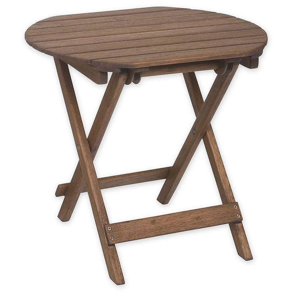 Natural Eucalyptus Wooden Adirondack Side Table K28074
