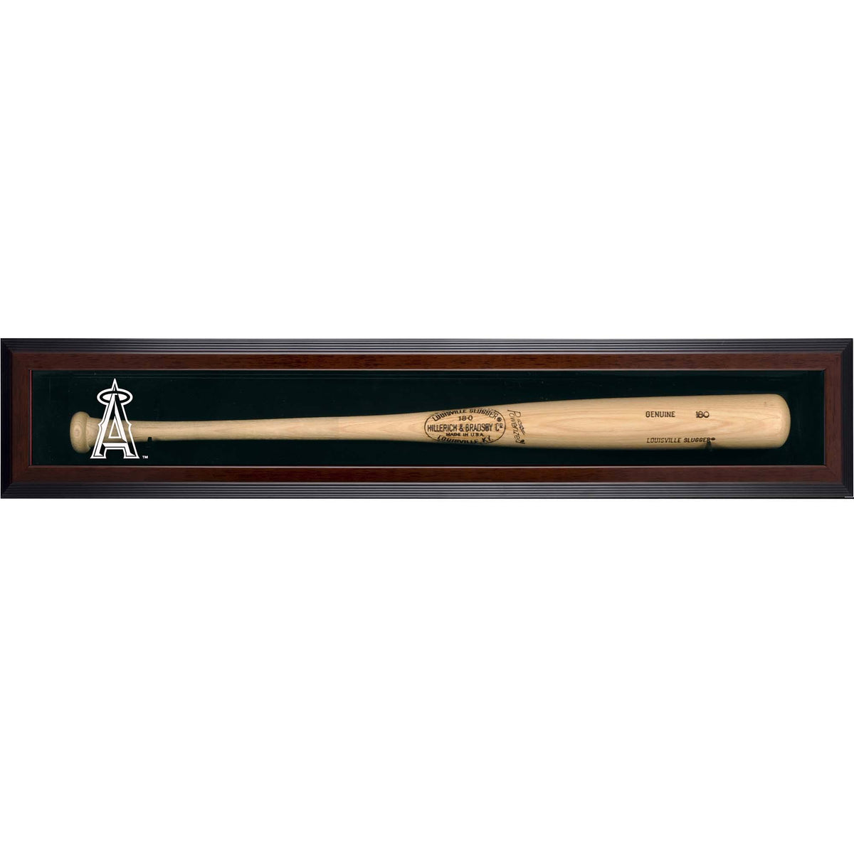 Brown Framed Single Bat Display Case W665484