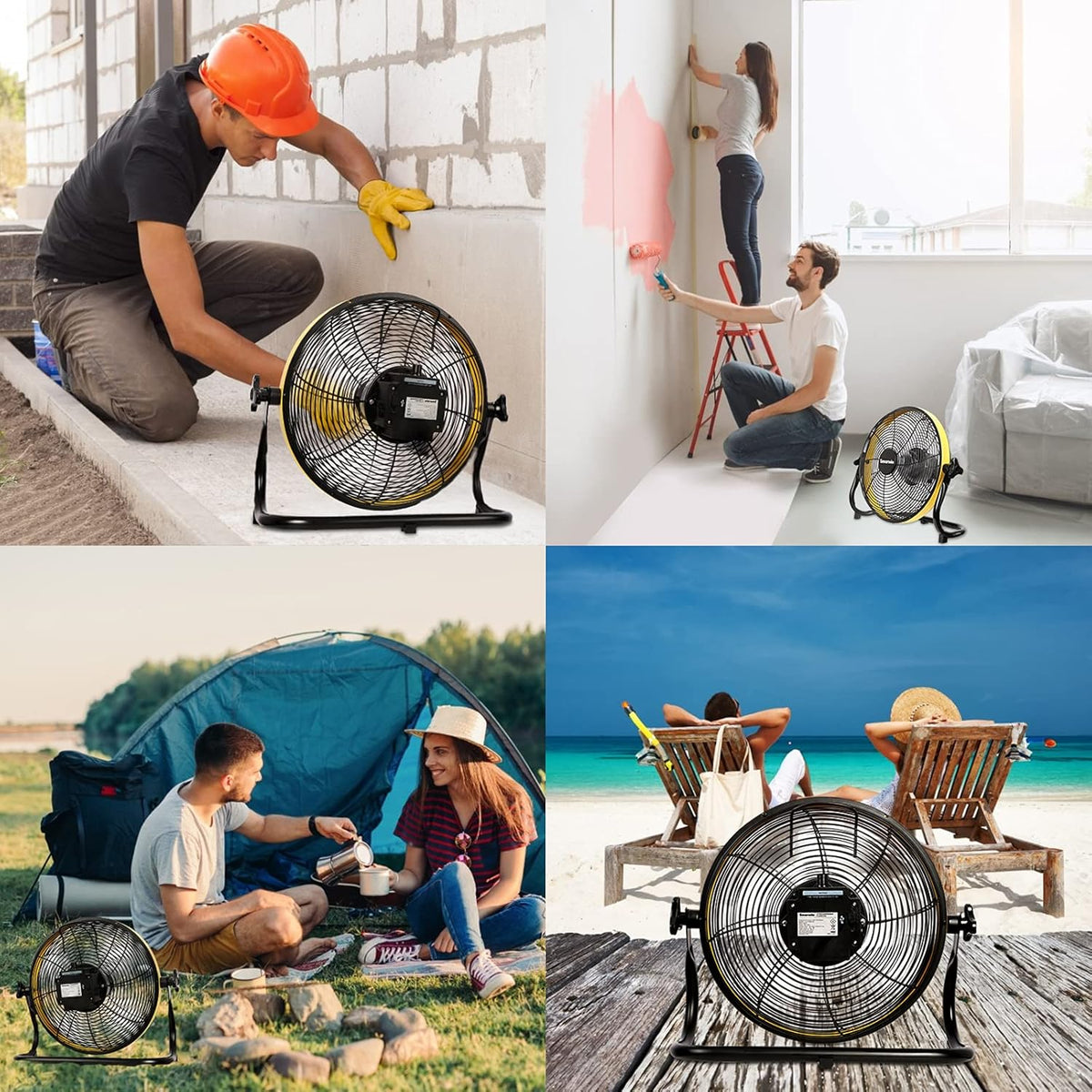 Rechargeable Cordless 16 Floor Fan M198564