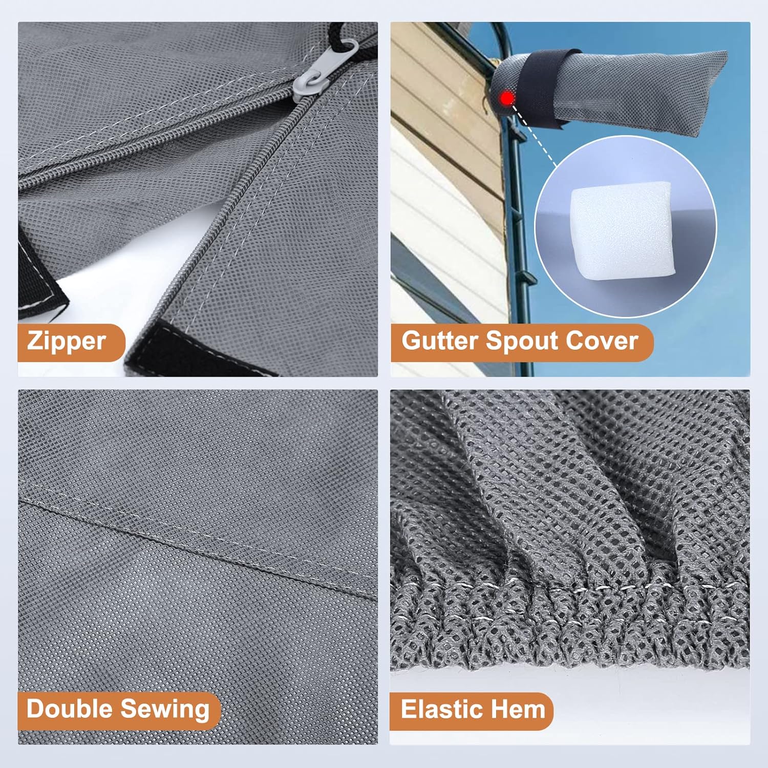 Heavy Duty 5 Layers Anti-UV Travel Trailer Cover E907